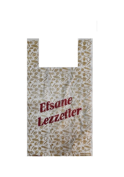 Hışır Poşet Küçük Boy 25x43 Cm Efsane Lezzetler 200 Adet