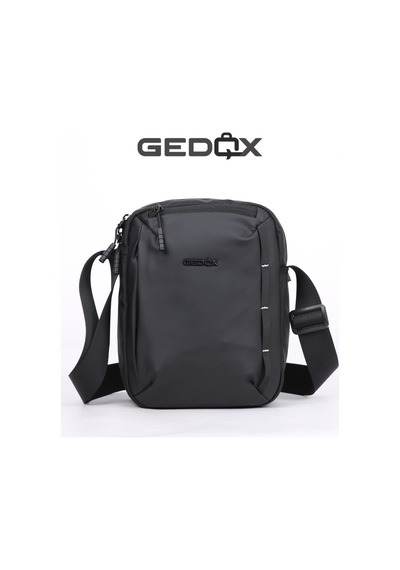 Gedox Siyah Su Geçirmez 3 Bölmeli Erkek Günlük Omuz Ve Çapraz Çanta Gdx2106