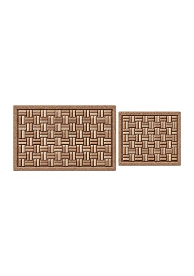 Banyo Paspas Seti 2'li-makinede Yıkanabilir-leke Tutmaz Klozet Takımı 60x100-40x60cm Kapuçino3 - 931611265 Kapuçino3