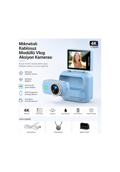 Lk-018 Vlog Kamera 48mp Aksiyon Kamerası Katlanabilir Ekranlı 4k Full Hd Dijital Kamera Video Ve Mini Fotograf Makinesi Wifi Ve Manyetik Klipsli Lk-018 Vlog Kamera 48mp Aksiyon Kamerası Katlanabilir Ekranlı 4k Full Hd Dijital Kamera Video Ve Mini Fotograf Makinesi Wifi Ve Manyetik Klipsli