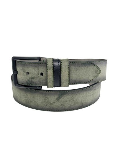 Haki Yeşil Süet Suni Deri Dikişli Model 4.5 Cm.lik Unisex Spor Kemer - 4510-10