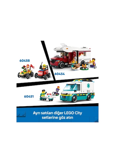 LEGO® City Cankurtaran Kamyoneti 60453 - 6 Yaş ve Üzeri Çocuklar için 2 Minifigür ve Köpek Balığı Figürü İçeren Oyuncak Yapım Seti (214P) LEGO® City Cankurtaran Kamyoneti 60453 - 6 Yaş ve Üzeri Çocuklar için 2 Minifigür ve Köpek Balığı Figürü İçeren Oyuncak Yapım Seti (214P)