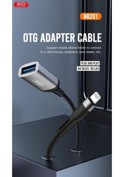 Apple Uyumlu iPhone Ve iPad  Lightning'den Usb'ye Dosya Aktarım Ve Otg Bağlantı Kablosu