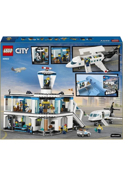 LEGO® City Havaalanı ve Uçak 60502 - 6 Yaş ve Üzeri Çocuklar İçin Yaratıcı Oyuncak Yapım Seti (887 Parça)