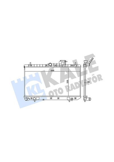 Kale 369000 Motor Su Radyatörü - Hyundai Accent 2002-2005 1.6 Manuel Şanz. 2531025300