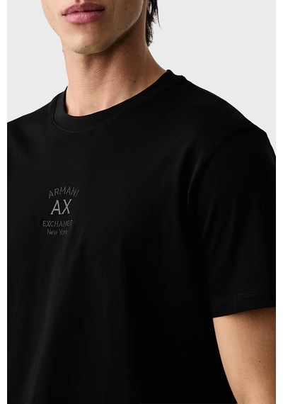 Armani Exchange Pamuklu Regular Fit Bisiklet Yaka T Shirt Erkek T Shirt Xm003023 Af10358 Uc001 Siyah