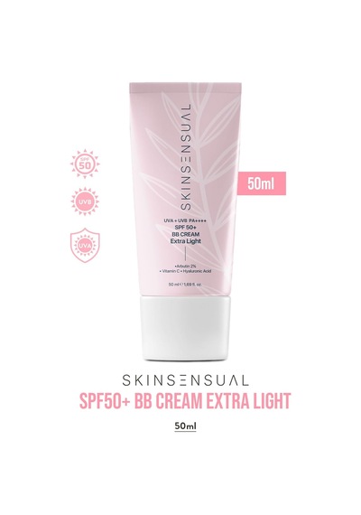 Spf50+ Pa++++ Kapatıcı Bb Krem Extra Light 50 Ml Leke Karşıtı, Aydınlık Cilt Görünümü Uva+uvb Koruma Geniş Spektrum Koruma Çok Renkli