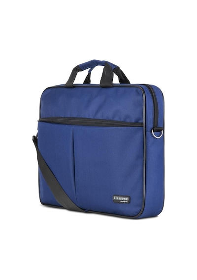 Classone Wtx301 Wtxpro Serisi 15.6 İnch Su Geçirmez Kumaş Apple Uyumlu MacBook , Laptop , Notebook El Çantası- Lacivert