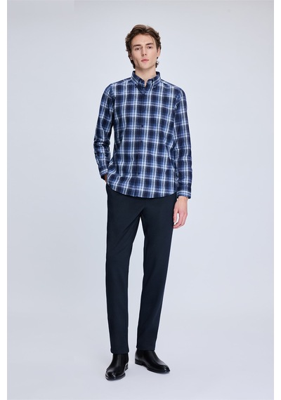 Hatemoğlu Lacivert Slim Fit Kareli Düğmeli Yaka Uzun Kollu Pamuklu Gömlek 19151010014a 784 1964075 Lacivert Hatemoğlu Lacivert Slim Fit Kareli Düğmeli Yaka Uzun Kollu Pamuklu Gömlek 19151010014a 784 1964075 Lacivert