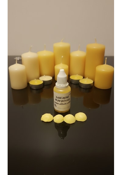 Sıvı Mum Boyası - Sarı - 30 Ml Sarı