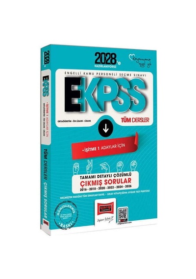 Yargı 2028 Ekpss Ortaöğretim Ön Lisans Lisans Tüm Dersler İşitme 1 Adaylar İçin 10 Yıl Çıkmış Sorular Yargı Yayınları