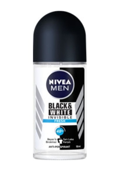 4 Adet Nivea Roll-on Deodorant Invi. Black & White Fresh Erkek 50ml