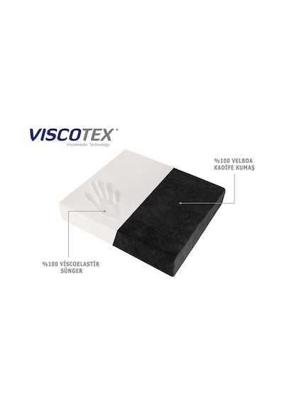 Visco (Kaydırmaz Tabanlı) Kare Ortopedik Oturma Minderi 45x40x7 Visco (Kaydırmaz Tabanlı) Kare Ortopedik Oturma Minderi 45x40x7