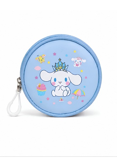 Cinnamoroll Baskılı Özel Tasarım Ortopedik Su Geçirmez Cüzdanlı Okul Çantası Termal Beslenme Ve Kalemlik Mavi