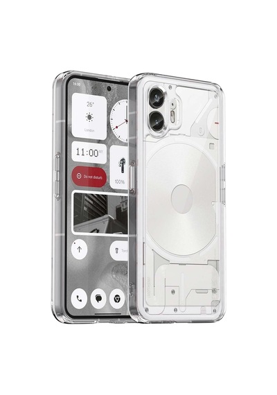 Caseonn Nothing Phone 2 Kılıf Kamera Korumalı Darbe Emici Şeffaf Arka Kapak Tam Şeffaf