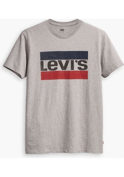 Levi's Graphic Tişört Gri - Füme - Kırmızı