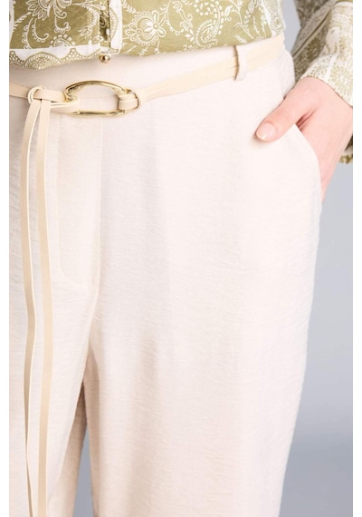 Defacto Regular Fıt Geniş Paça Pantolon H0115ax26sper37 Ekru-er37