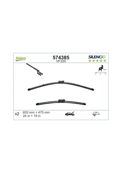 Vw Cc B6 On Silecek Seti 2009-2011 Valeo 574385