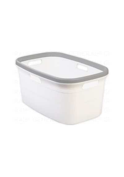 Motek Çamaşır Selesi Çamaşır Taşıma Selesi Gri+Beyaz