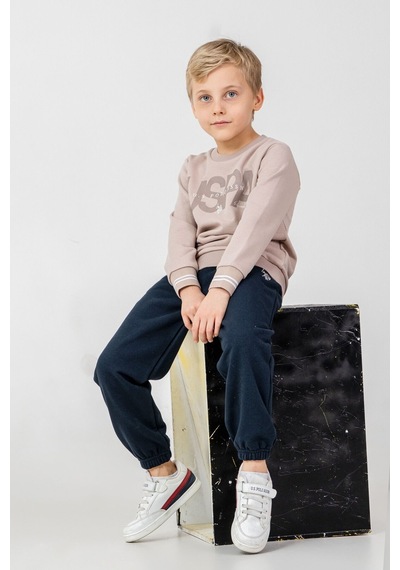 U.S. Polo Assn. Erkek Çocuk Baskılı Sarı Uzun Kol Eşofman Takımı Us2608-c-v2 Us2608-c-v2