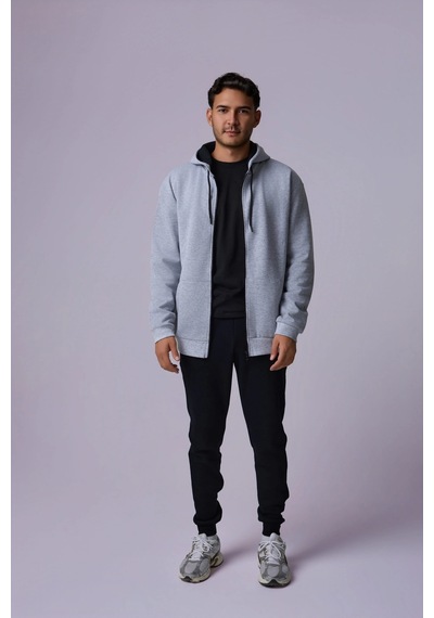 Defys Erkek Kapüşonlu Fermuarlı Oversıze Sweatshırt Kırçıllı Gri Melanj - 527577758 Kırçıllı Gri Melanj Defys Erkek Kapüşonlu Fermuarlı Oversıze Sweatshırt Kırçıllı Gri Melanj - 527577758 Kırçıllı Gri Melanj