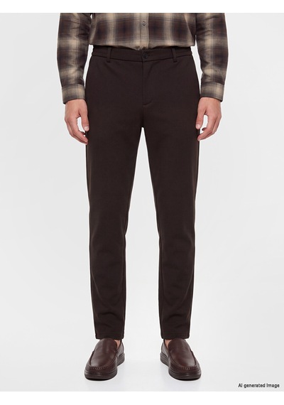 Lcw Vision Kahverengi Slim Fit Gabardin Erkek Pantolon