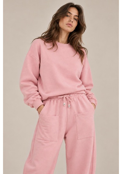Alexandergardi Bisiklet Yaka Sweatshirt Pembe