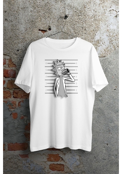 Adam Baskılı Oversize Beyaz T-shirt BEYAZ