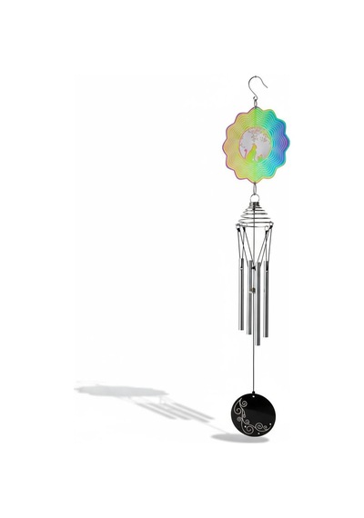 Feng Shui Kedi Temalı Rüzgar Çanı Dış Mekan Bahçe Balkon Süsü Yeni Ev & Arkadaş Hediyesi 60 Cm.