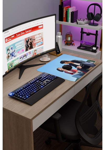 Mr Plankton K Drama Kdrama V2 48x40 Xl Gaming Kauçuk Kaymaz Taban Mouse Pad Fare Altlığı