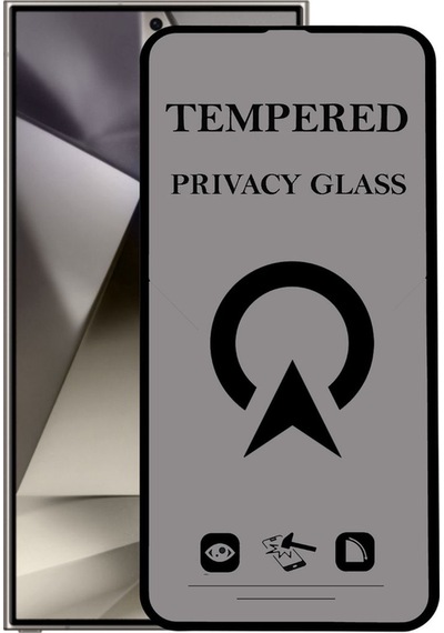 Samsung Galaxy S24 Ultra İle Uyumlu Tam Kaplayan Privacy Hayalet Temperli Ekran Koruycu Cam