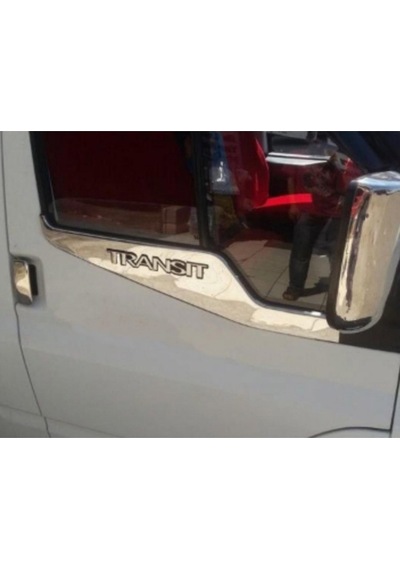 Ford Transit Uyumlu Cam Çıtası 2 Parça 2007-2013 Paslanmaz Krom