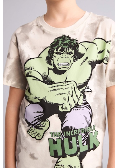 DeFacto Erkek Çocuk Marvel Comics Pijama Takımı Kısa Kollu Üst Beli Lastikli Şort E0344A825SMER188