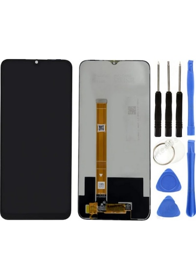 Realme C21y Uyumlu Oled Lcd Ekran Dokunmatik + Tamir Seti