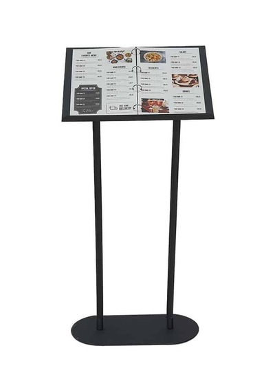 Restoran Önü Metal Menü Panosu Folder Dosya Tipi 2xa4