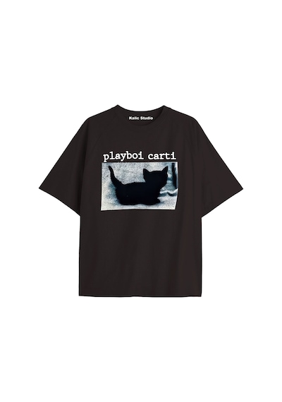 Kalic Studio Siyah Ünisex Playboi Carti T-shirt