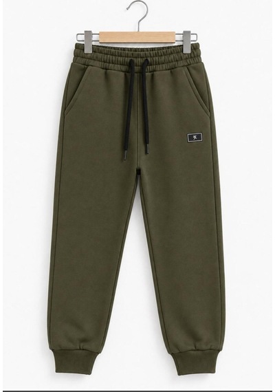 H&c Coolboy H&c Erkek Çocuk Haki Kapüşonlu Baskılı Eşofman Takımı Sweatshirt Ve Jogger Alt