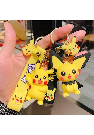 Piraye Gift Pokemon Pikachu Anahtarlık ve Çanta Aksesuarı