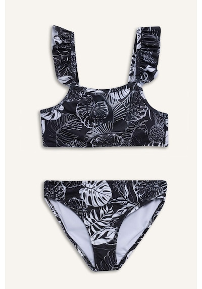 Defacto Kız Çocuk Çiçekli Bikini Takımı E5223a825hswt34 Beyaz