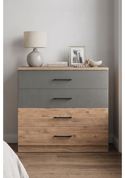 Letrina Modern 4 Çekmeceli Antrasit Ve Antik Çam Şifonyer Antik Çam Antrasit Letrina Letrina Modern 4 Çekmeceli Antrasit Ve Antik Çam Şifonyer Antik Çam Antrasit Letrina