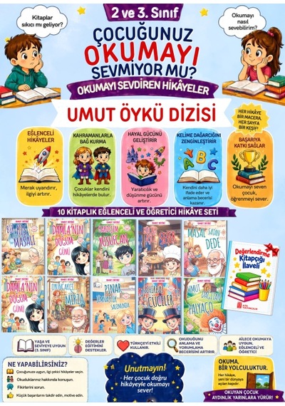 3. Sınıflara Özel Okumayı Sevdiren Hikaye Seti 10'lu