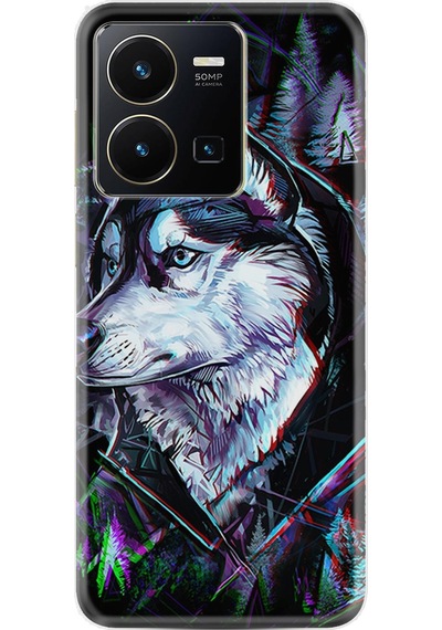 Vivo Y36 Kılıf Silikon Desen Özel Seri Dog Eyes 1761