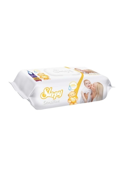 Sleepy Islak Havlu Mendil 90 Yaprak Sensitive 9 Lu Set Plastik Kapaklı