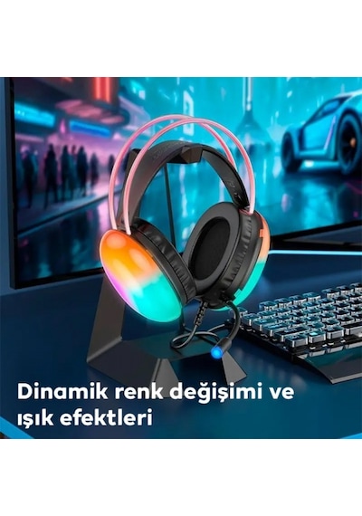 Hoco W109 Plus Rich USB 7.1 Gaming Kulak Üstü Kulaklık