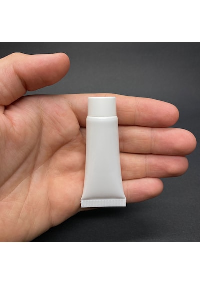 Beyaz Boş Krem Tüpü 10ml , Merhem Tüpü , Beyaz Lipgloss Tüp 10 Ml X 3 Adet