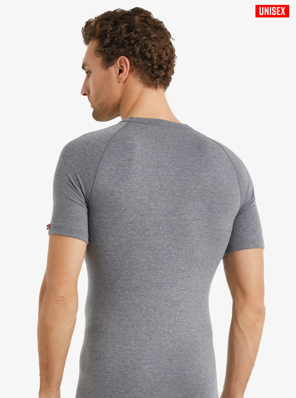 Blackspade Unisex Termal Tişört 2. Seviye 9258 - Gri Melanj