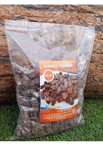 Asenya Kırmızı Pomza Taşı 15-25 Mm 3 Lt 1.5 Kg Volkanik Ponza Lav Taşı Kaktüs Sukulent Tarım Pomzası 0