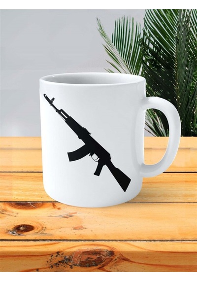Ak-47 Kalaşnikof Baskılı Kupa Bardak Kişiye Özel Model 4 Çok Renkli