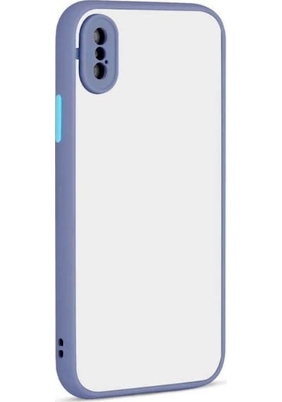 Apple Uyumlu iPhone X Kılıf Zore Hux Kapak Mor