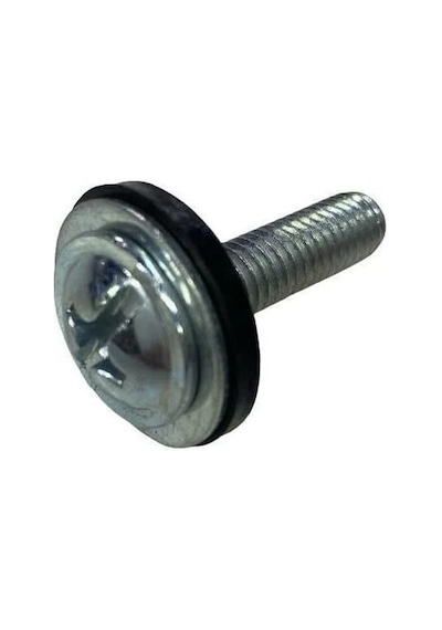 Kaporta Vidası Lastikli Ve Pullu M6 25 5 Adet - Universal